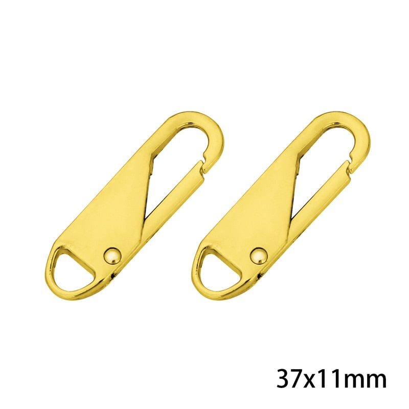 2pcs Fashion Metal zipper repair kits Zippers lightning zippers puller for Zipper Slider DIY Sewing Craft sewing Kits Metal Zip