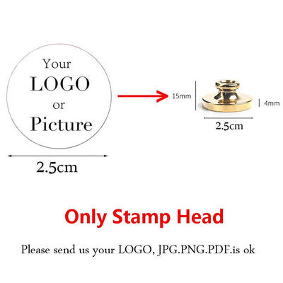 Custom Seal Wax Seal Stamp Customized with Own Logo Wedding Invitation Birthday Gift Stamp Replaceable Handle Stamp Crafts Seal