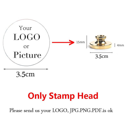 Custom Seal Wax Seal Stamp Customized with Own Logo Wedding Invitation Birthday Gift Stamp Replaceable Handle Stamp Crafts Seal