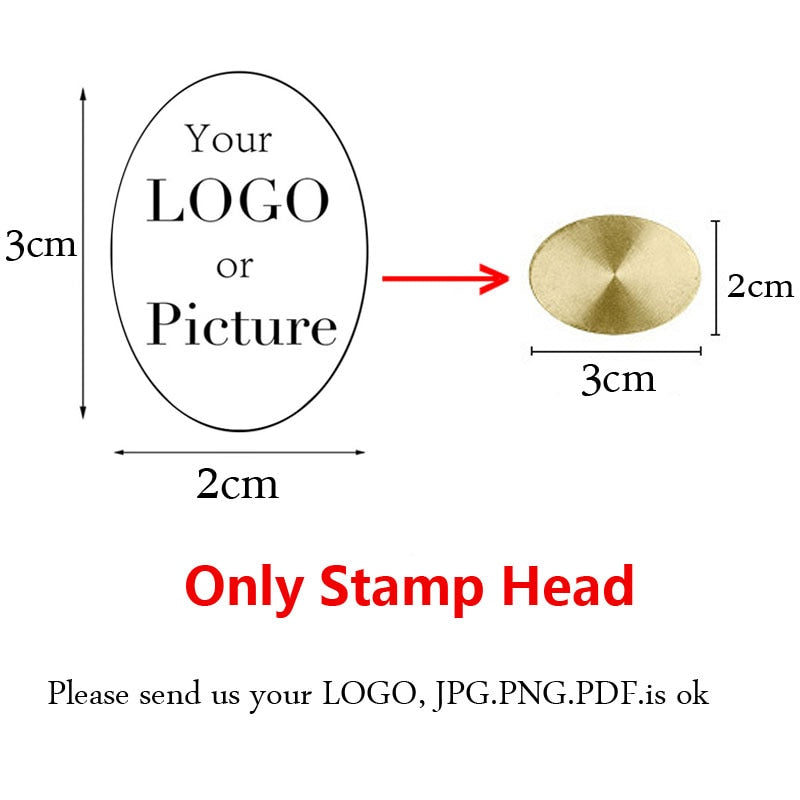 Custom Seal Wax Seal Stamp Customized with Own Logo Wedding Invitation Birthday Gift Stamp Replaceable Handle Stamp Crafts Seal