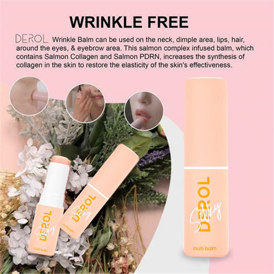 DEROL Anti Rimpel Silky Smooth Multi Balm Stick Wrinkle Bounce Moisturizing Multi Balm Stick Brighten Dull Skin Tone Cream