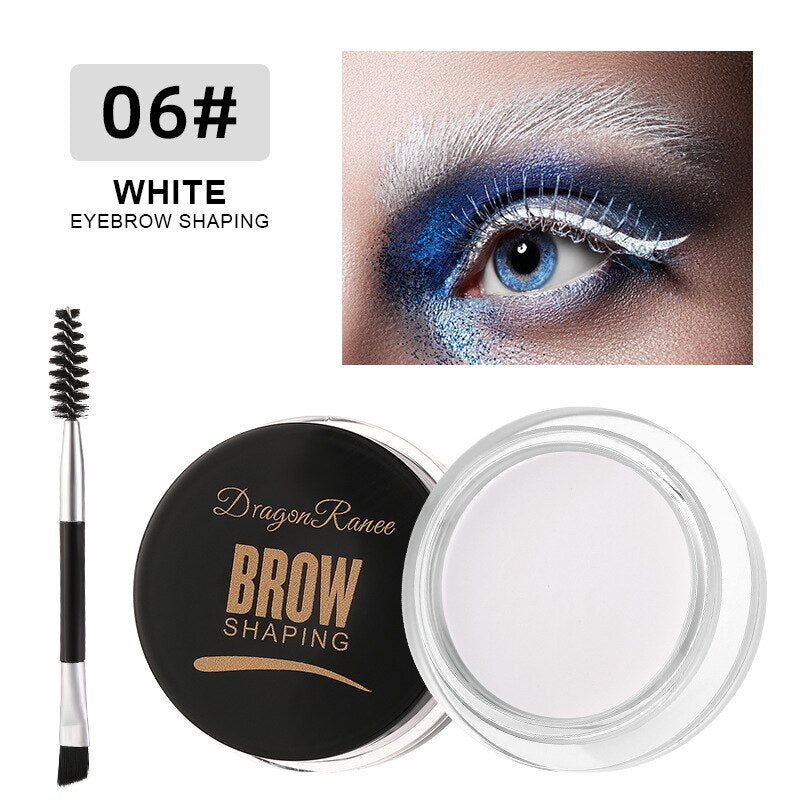 Dragon Ranee Dye Eyebrow Soap Wax Trimmer Fluffy Feathery Waterproof Long Lasting 3D Eyebrow Pomade Setting Gel