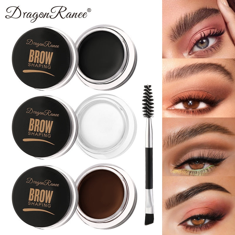 Dragon Ranee Dye Eyebrow Soap Wax Trimmer Fluffy Feathery Waterproof Long Lasting 3D Eyebrow Pomade Setting Gel