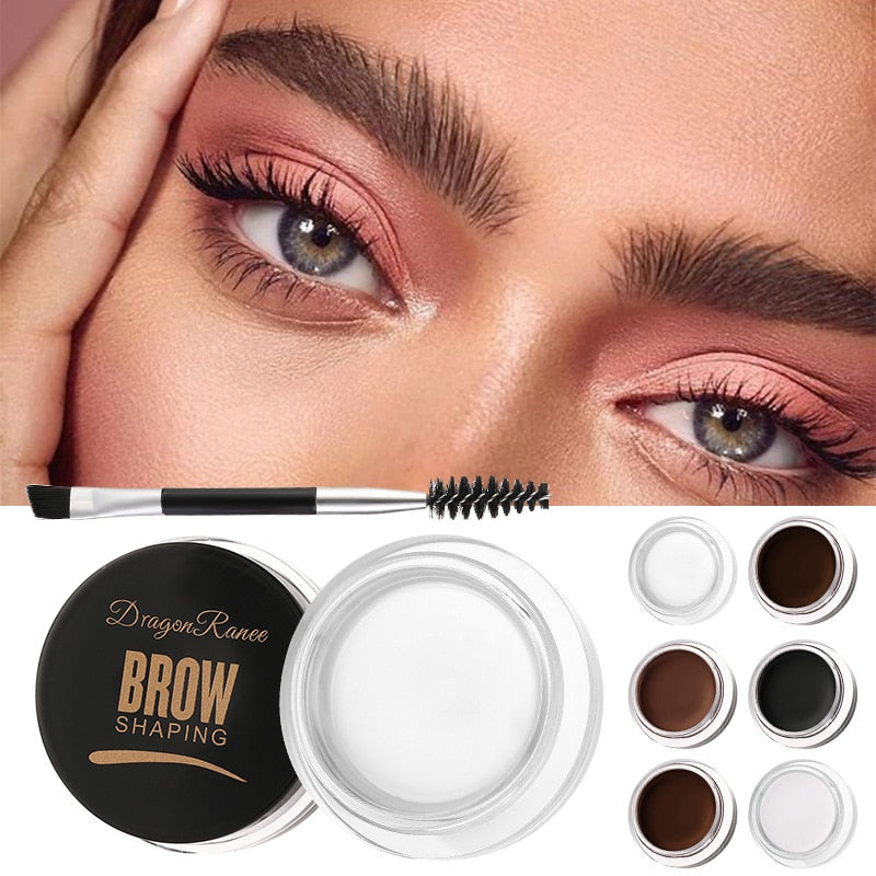 Dragon Ranee Dye Eyebrow Soap Wax Trimmer Fluffy Feathery Waterproof Long Lasting 3D Eyebrow Pomade Setting Gel