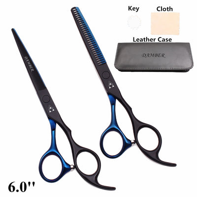 Hair Scissors 5.5 6.0 Professional Hairdressing Scissors Thinning Barber Scissor Set Hair Cutting Scissors 440C Japan Steel 888#