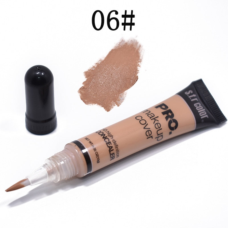 12 color hose concealer concealer nourishing makeup foundation liquid covering black rim of the eye pock scar backing cream