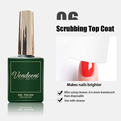 Vendeeni Nail Art Functional Gel Top Base Coat Tempering Matte Top Coat Reinforcing Gel Blossom Gel Foil Transfer Gel 15ml