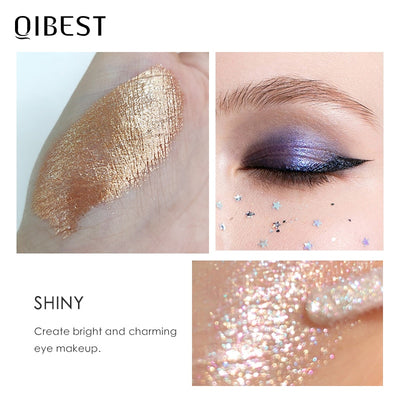 QIBEST 15 Colors Eyeshadow Stick Shining Makeup Glitter Pigment Waterproof Eye Shadow Stick Smoky Liquid Eye Shadow Cosmetics