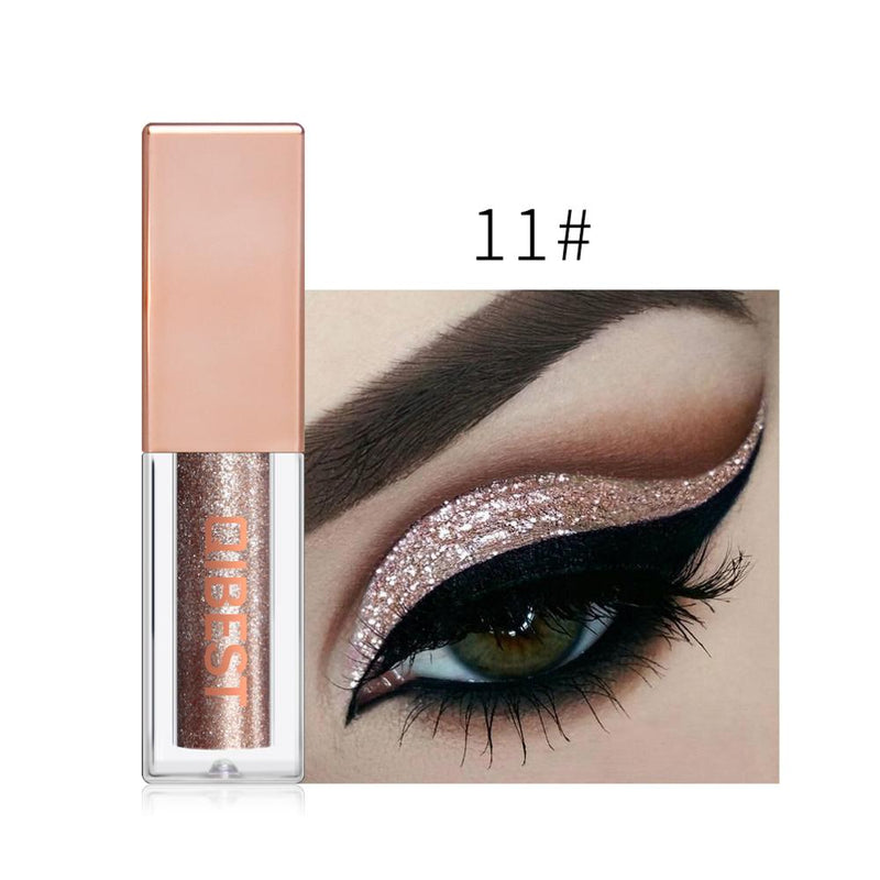 QIBEST 15 Colors Eyeshadow Stick Shining Makeup Glitter Pigment Waterproof Eye Shadow Stick Smoky Liquid Eye Shadow Cosmetics