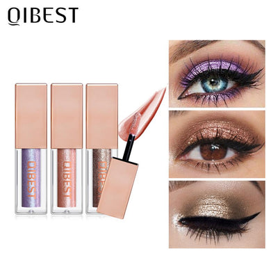 QIBEST 15 Colors Eyeshadow Stick Shining Makeup Glitter Pigment Waterproof Eye Shadow Stick Smoky Liquid Eye Shadow Cosmetics