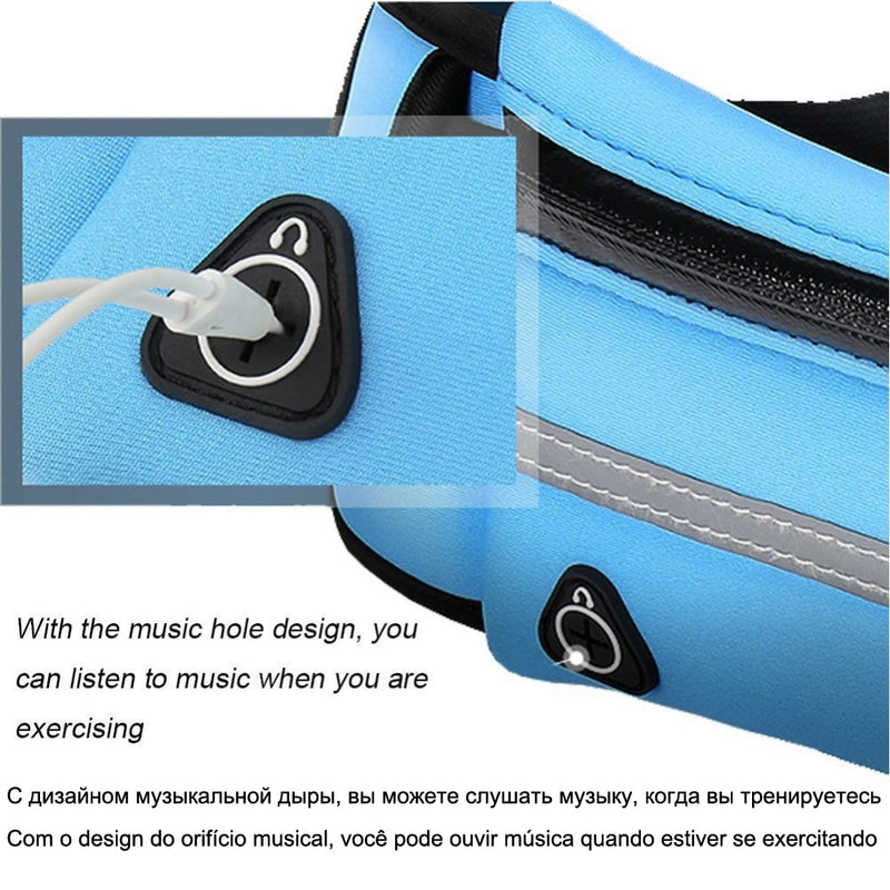 Sport Running Waterproof Fanny Pack Waist Belt Belly Bum Hip For Men Women Bag Male Female Handbag Kangaroo Banano Phone Banana