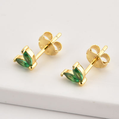 ANDYWEN 925 Sterling Silver Turquoises Green Stud Earring Piercing Ohrringe Pendiente Luxury Women Jewelry Fashion Party