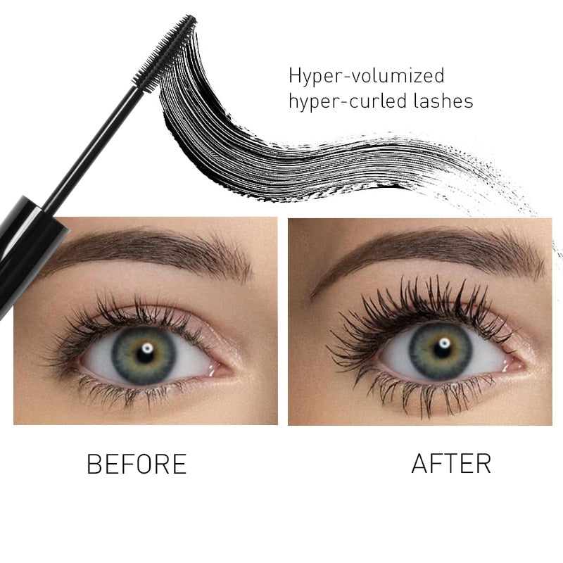 FOCALLURE 3D Eyelash Extension Curling Makeup Black Long Wearing Fiber Silk Waterproof Mascara