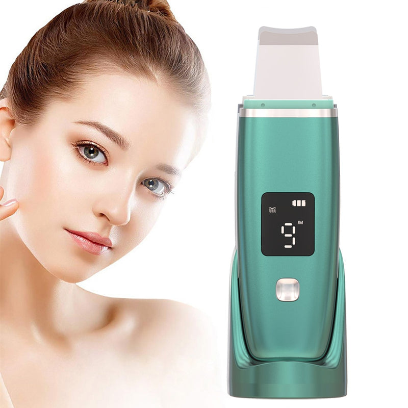 Ultrasonic Blue Light Face Deep Cleaning Skin Scrubber Remove Dirt Blackhead Reduce Wrinkles spots Facial Skin Whitening Lifting