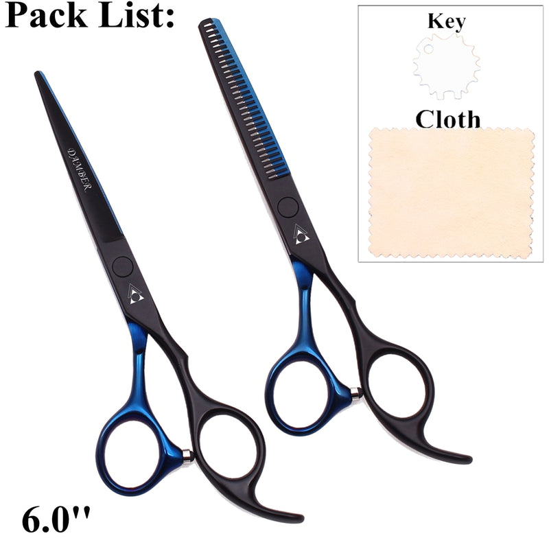 Hair Scissors 5.5 6.0 Professional Hairdressing Scissors Thinning Barber Scissor Set Hair Cutting Scissors 440C Japan Steel 888