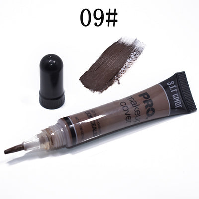 12 color hose concealer concealer nourishing makeup foundation liquid covering black rim of the eye pock scar backing cream