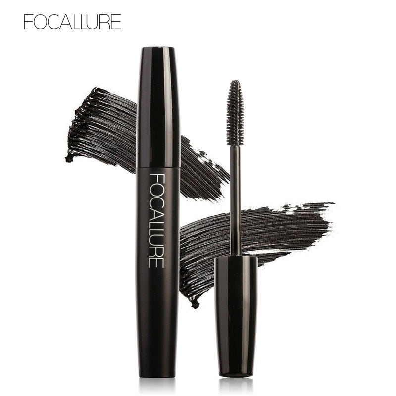 FOCALLURE 3D Eyelash Extension Curling Makeup Black Long Wearing Fiber Silk Waterproof Mascara