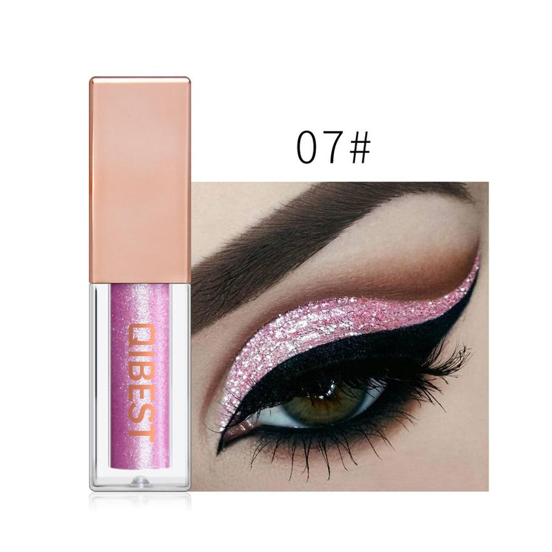 Black Glitter Eyeshadow Shimmer Eye Pigment Nude Makeup Waterproof Festival Eyes Metallic Smokey Eye Shadow Liquid Cosmetics