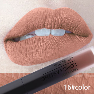 28 color matte liquid lipstick waterproof long lasting lip plumper makeup lipstick velvet gloss lip gloss cosmetics