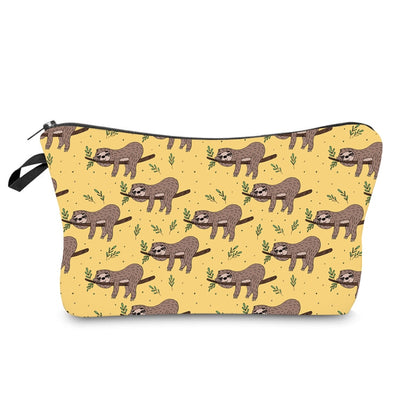 Jomtokoy Women Cosmetic Bag Sloth pattern Digital Printing Toiletry bag For Travel organizer Makeup Bag hzb1010