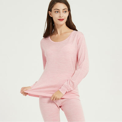 100% Merino Wool Women thermal underwear set thickness 260gsm Women long johns more warm in the winter