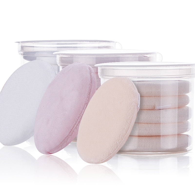 5pcs Foundation Makeup Sponge Pro Cosmetic Puff Beauty Air Cushion Powder Smooth Wet &amp;Dry Dual-Use Makeup Sponge Tool