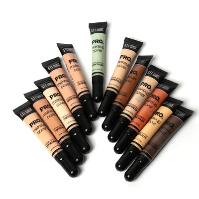 12 color hose concealer concealer nourishing makeup foundation liquid covering black rim of the eye pock scar backing cream