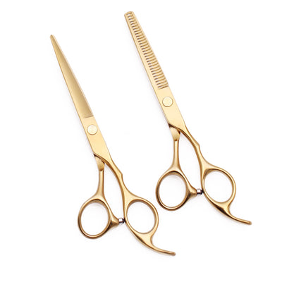 Hair Scissors 5.5 6.0 Professional Hairdressing Scissors Thinning Barber Scissor Set Hair Cutting Scissors 440C Japan Steel 888#