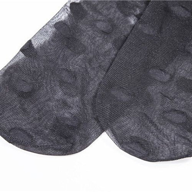 Japan Style Dot Patterned Women Pantyhose Fashion Sweet Girl Black Sexy Tights Female Stocking Transparent Silk Tights