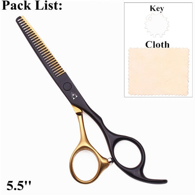 Hair Scissors 5.5 6.0 Professional Hairdressing Scissors Thinning Barber Scissor Set Hair Cutting Scissors 440C Japan Steel 888#