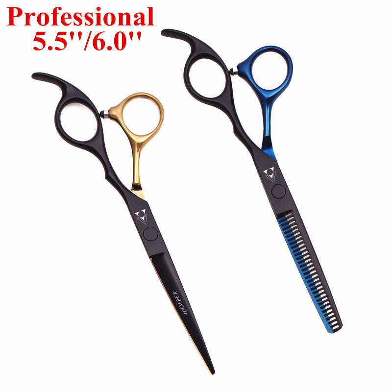 Hair Scissors 5.5 6.0 Professional Hairdressing Scissors Thinning Barber Scissor Set Hair Cutting Scissors 440C Japan Steel 888