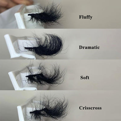 Sleek Chic Fluffy False Eyelashes 25mm Mink Lashes Wholesale Long Full Strip Lashes Vendors Mink Eyelashes Extension Bulk 1 Pair