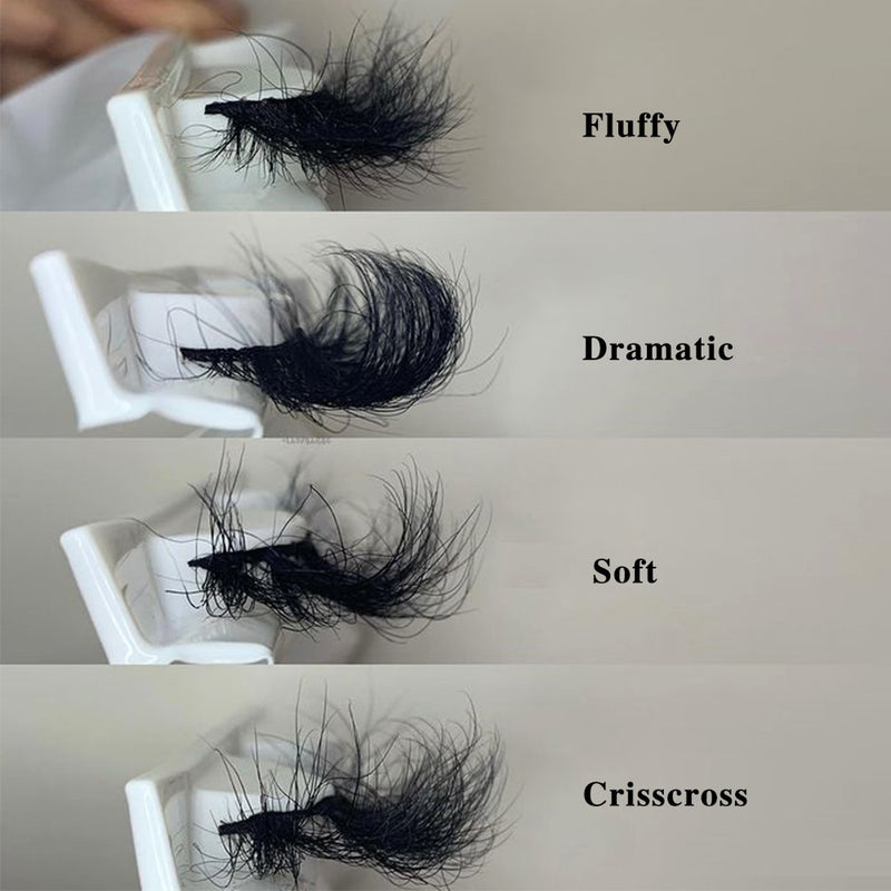 Sleek Chic Fluffy False Eyelashes 25mm Mink Lashes Wholesale Long Full Strip Lashes Vendors Mink Eyelashes Extension Bulk 1 Pair