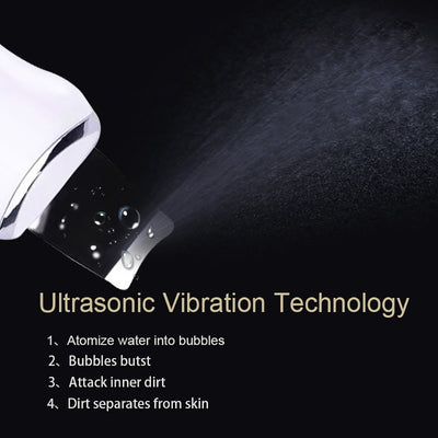 Ultrasonic Blue Light Face Deep Cleaning Skin Scrubber Remove Dirt Blackhead Reduce Wrinkles spots Facial Skin Whitening Lifting