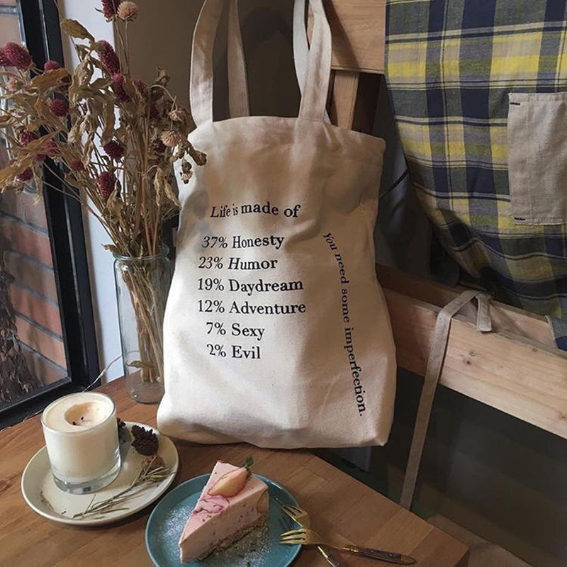 1Pc Women Canvas Shoulder Bag Alice In Wonderland Shopping Bags Students Book Bag Cotton Cloth Handbags Tote For Girls New 2023