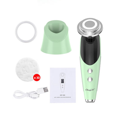 CkeyiN 7 In 1 EMS Facial LED Light Therapy Wrinkle Removal Skin  Face Lifting Tightening Hot Treatment Skin Care Beauty Machine