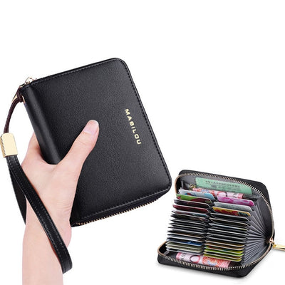 Women&#39;s Long Zipper Wallet Genuine Leather Wallets for Women RFID Blocking Clutch Bag Credit Card Holder Bag Purses Wallet Men