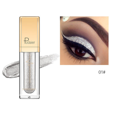 Black Glitter Eyeshadow Shimmer Eye Pigment Nude Makeup Waterproof Festival Eyes Metallic Smokey Eye Shadow Liquid Cosmetics