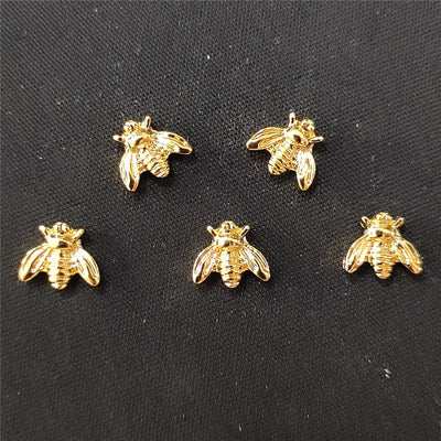 20Pc Big Nail Art Metal Nail Decoration 3d Kawaii Insect Animal Dekors Bling Nailart Supply Charms Bee Stud Flat Back Rhinestone