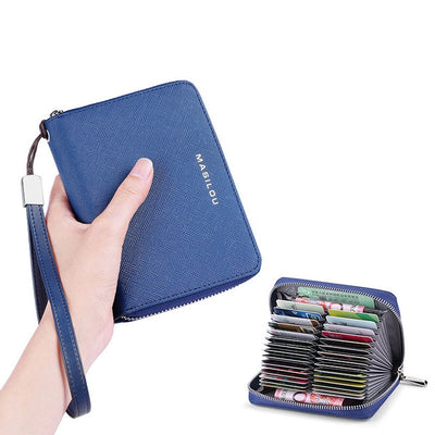 Women&#39;s Long Zipper Wallet Genuine Leather Wallets for Women RFID Blocking Clutch Bag Credit Card Holder Bag Purses Wallet Men