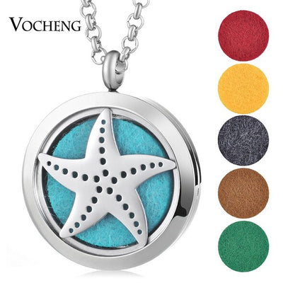 Aromatherapy Diffuser Locket Pendant Necklace Feather 316L Stainless Steel Magnetic Randomly Send 10pcs Oil Pads ACCESSORI Gift