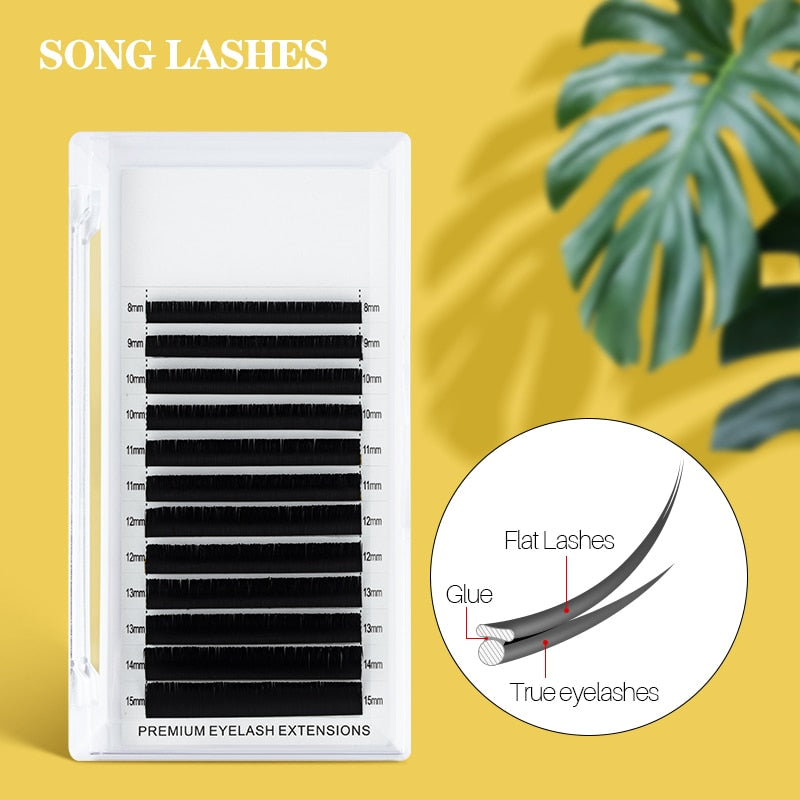 H&amp;L SINCE 1990 Flat Ellipse Eyelashes Maquiagem Split Tips Ellipse Shaped Natural Light Magnetic Eyelash Extension