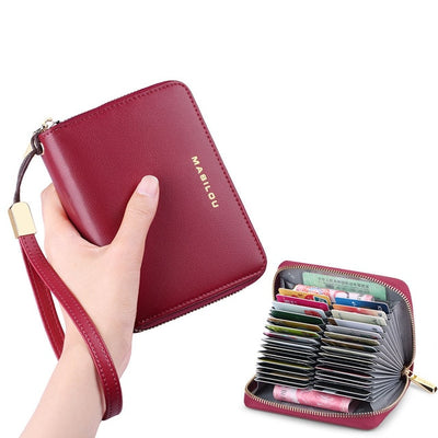 Women&#39;s Long Zipper Wallet Genuine Leather Wallets for Women RFID Blocking Clutch Bag Credit Card Holder Bag Purses Wallet Men