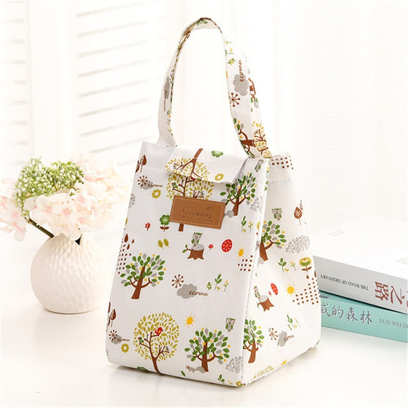 Fashion Lunch Bag Insulated Thermal  Lovely Cat Multicolor Breakfast Box Bags Women Portable Hand Pack Picnic Travel Products